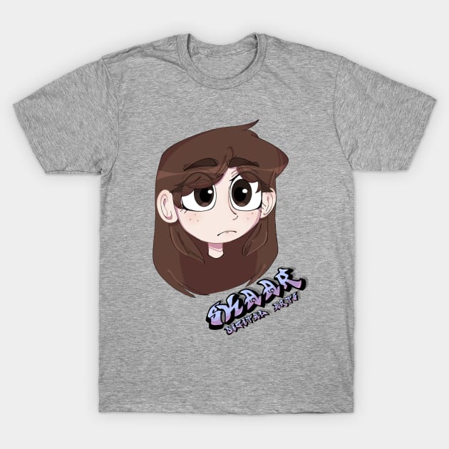 girl sad T-Shirt by Skaar Digital Art